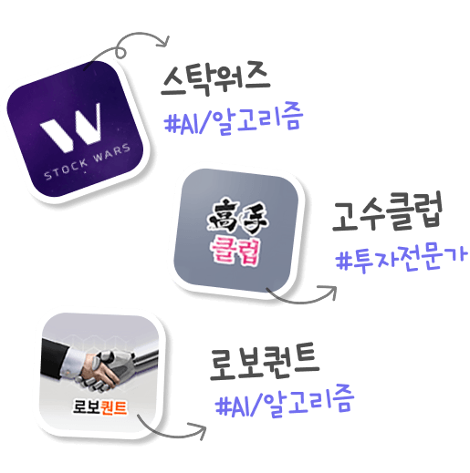 키움파트너스, 뉴지스탁, 고수클럽 해시태그 이미지 영역